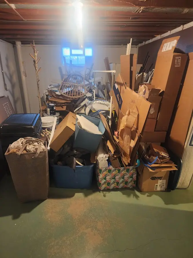 Roll-off dumpster container at job site for Yard Waste Dumpster Rental in Ardmore